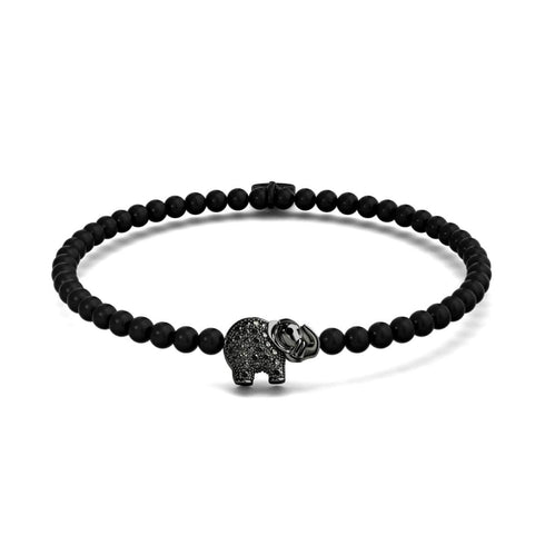 Heiligtum | Rotguss | Kristall-Elefanten-Charm-Armband